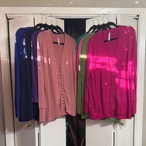 Bundle of Eight Zenana Outfitters V-Neck Cardigans